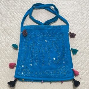 Blue elephant purse
